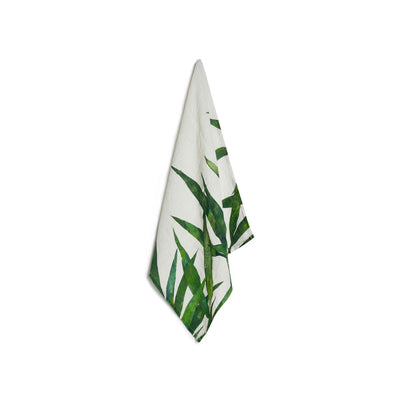 Les Palmiers Linen Napkin in Green , Summerill & Bishop, Linen Napkins- Julia Moss Designs