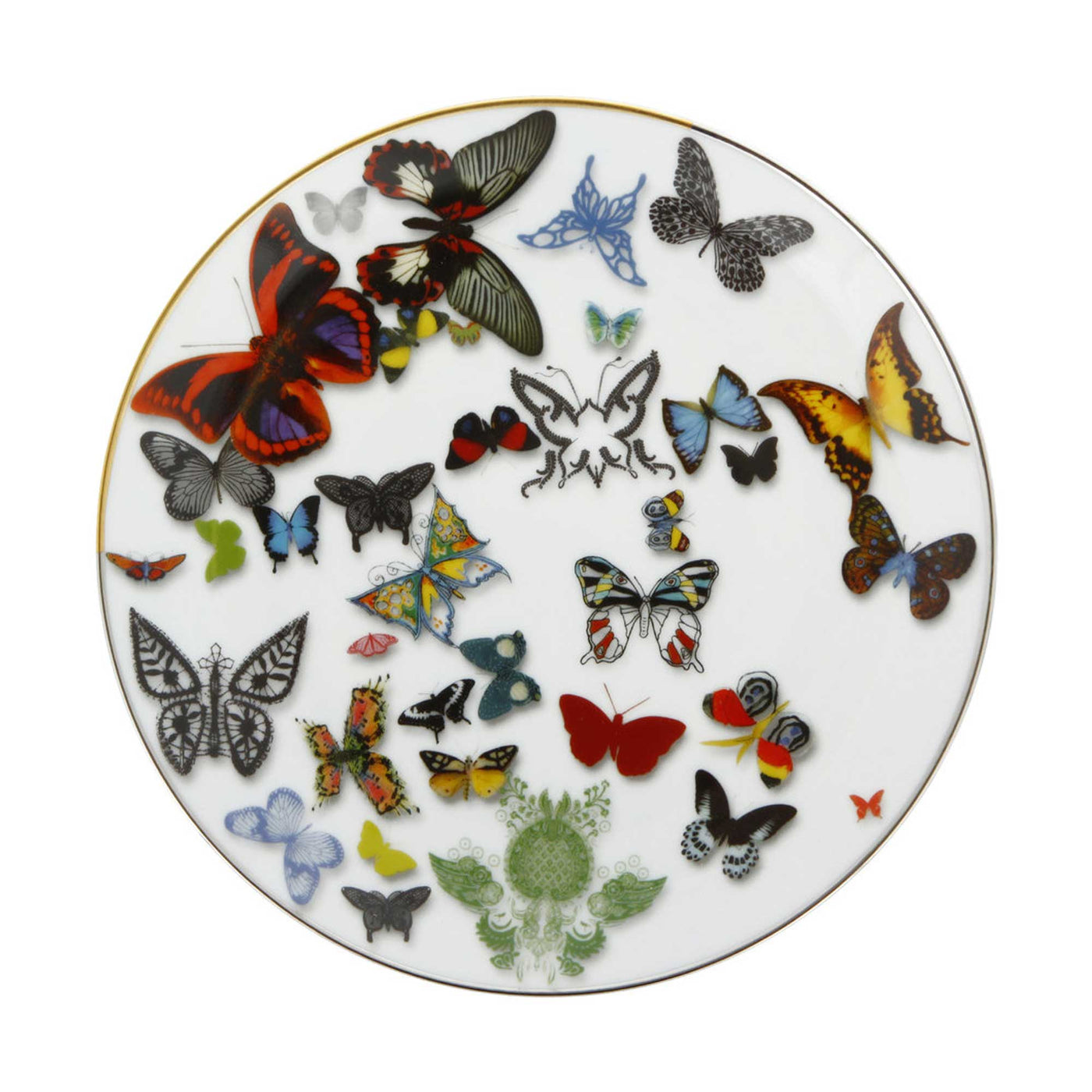 Butterfly Parade Dessert Plate , Christian LaCroix, Plates- Julia Moss Designs