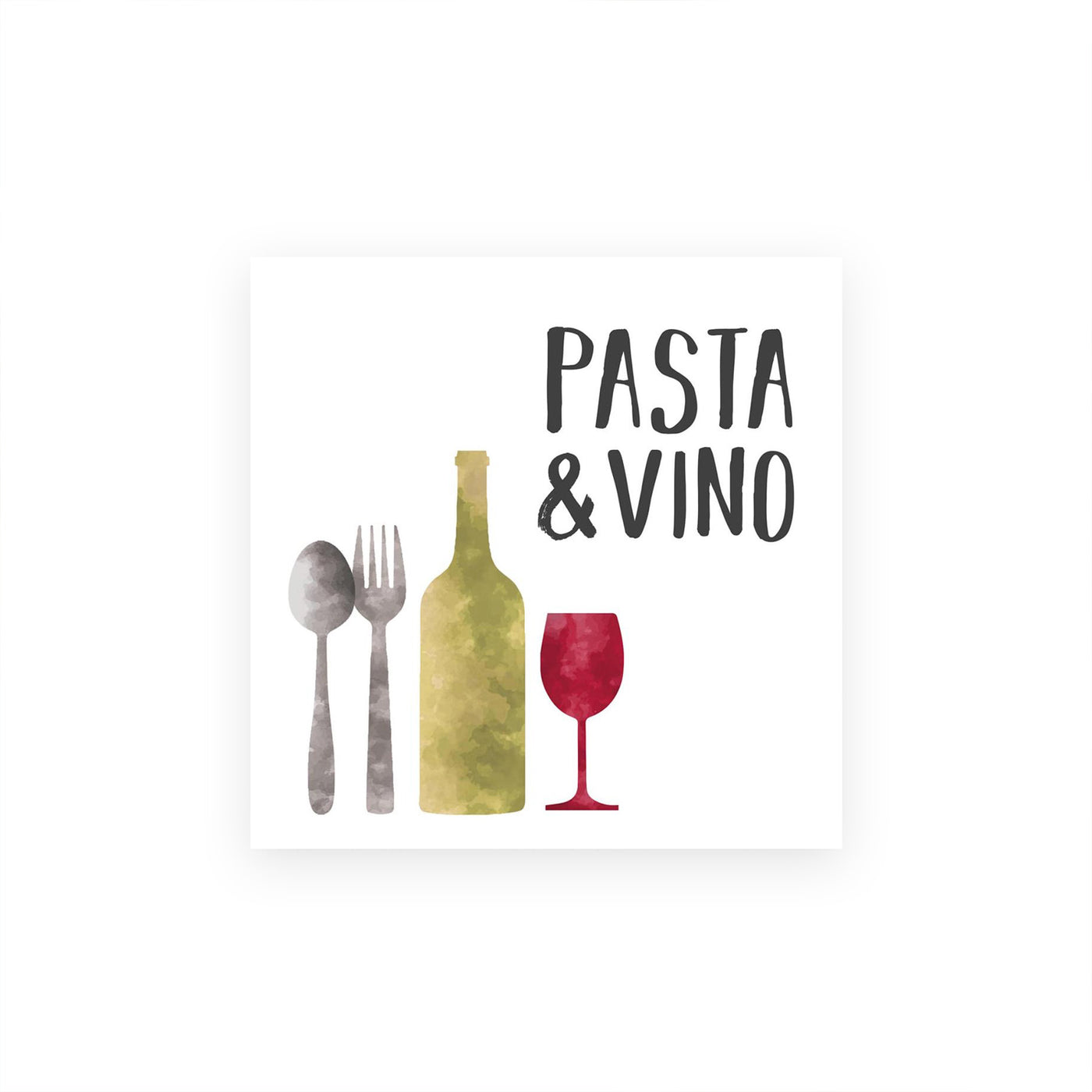 Pasta & Vino Cocktail Napkins by PPD | Julia Moss Designs
