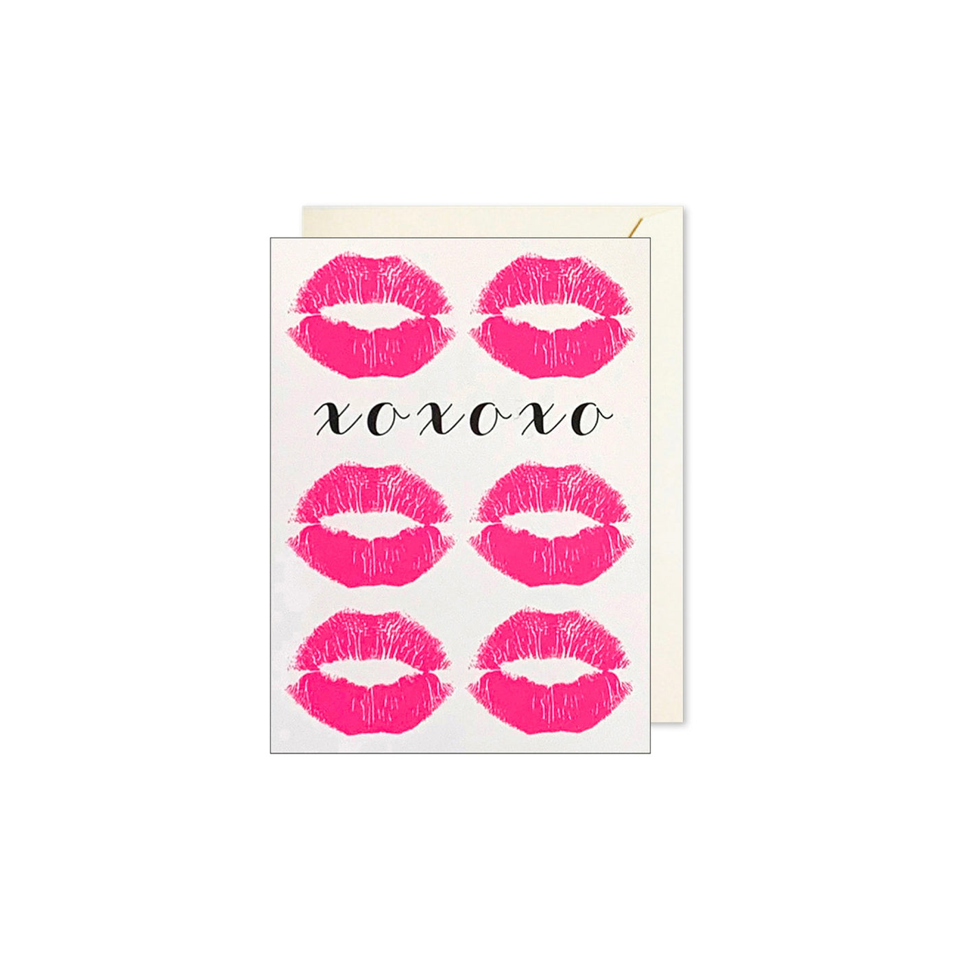 Pink Kiss XOXO Enclosure Card