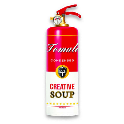 Campbell's Soup Designer Fire Extinguisher , Safe-T, Fire Extinguishers- Julia Moss Designs