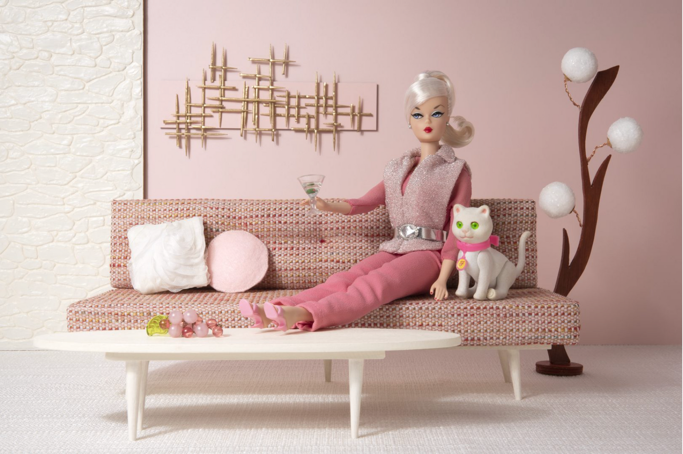 Sip and Purr Barbie Photo , Nicole Houff, Wall Decor- Julia Moss Designs