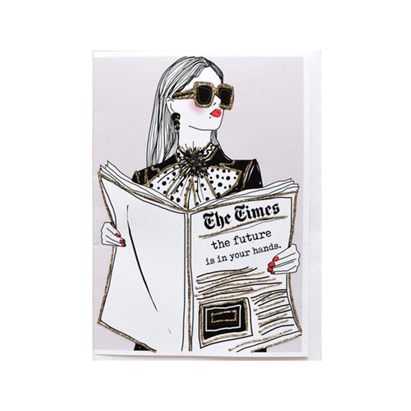 The Future is in Your Hands Greeting Card , Verrier Handcrafted, Cards- Julia Moss Designs