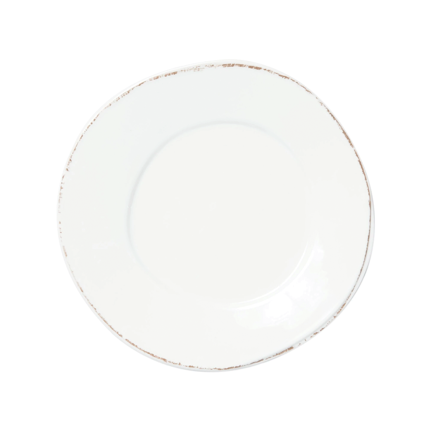 Melamine Lastra White Dinner Plate , Vietri, Plates- Julia Moss Designs