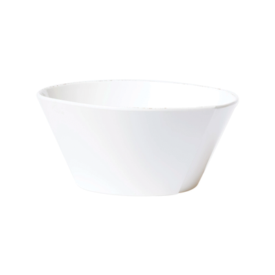 Melamine Lastra White Stacking Serving Bowl , Vietri, Bowls- Julia Moss Designs