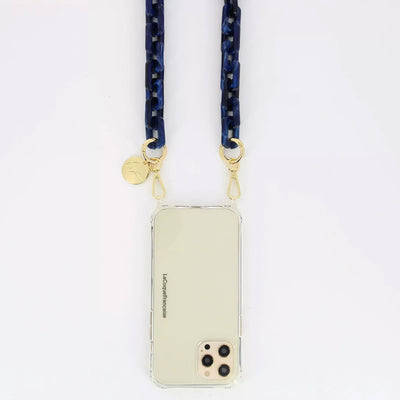 Emmy Blue Resin Jewelry Phone Chain