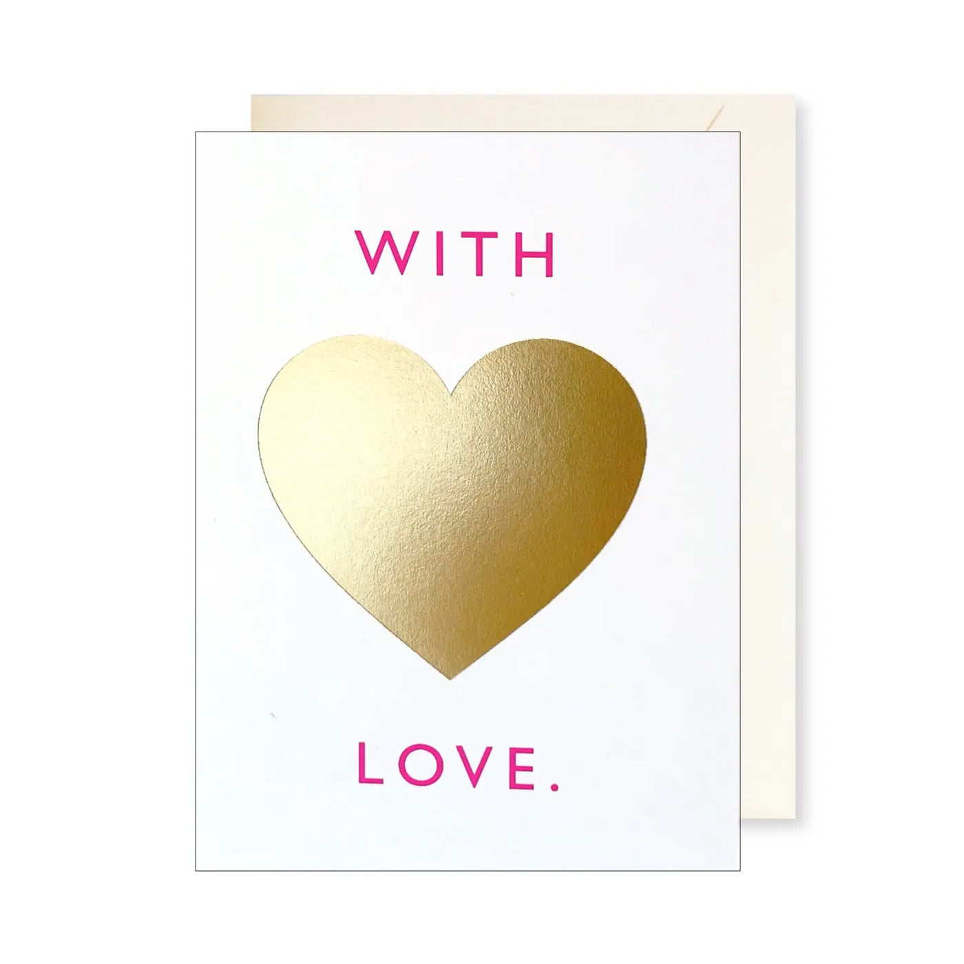 Gold Foil Heart - Enclosure Card