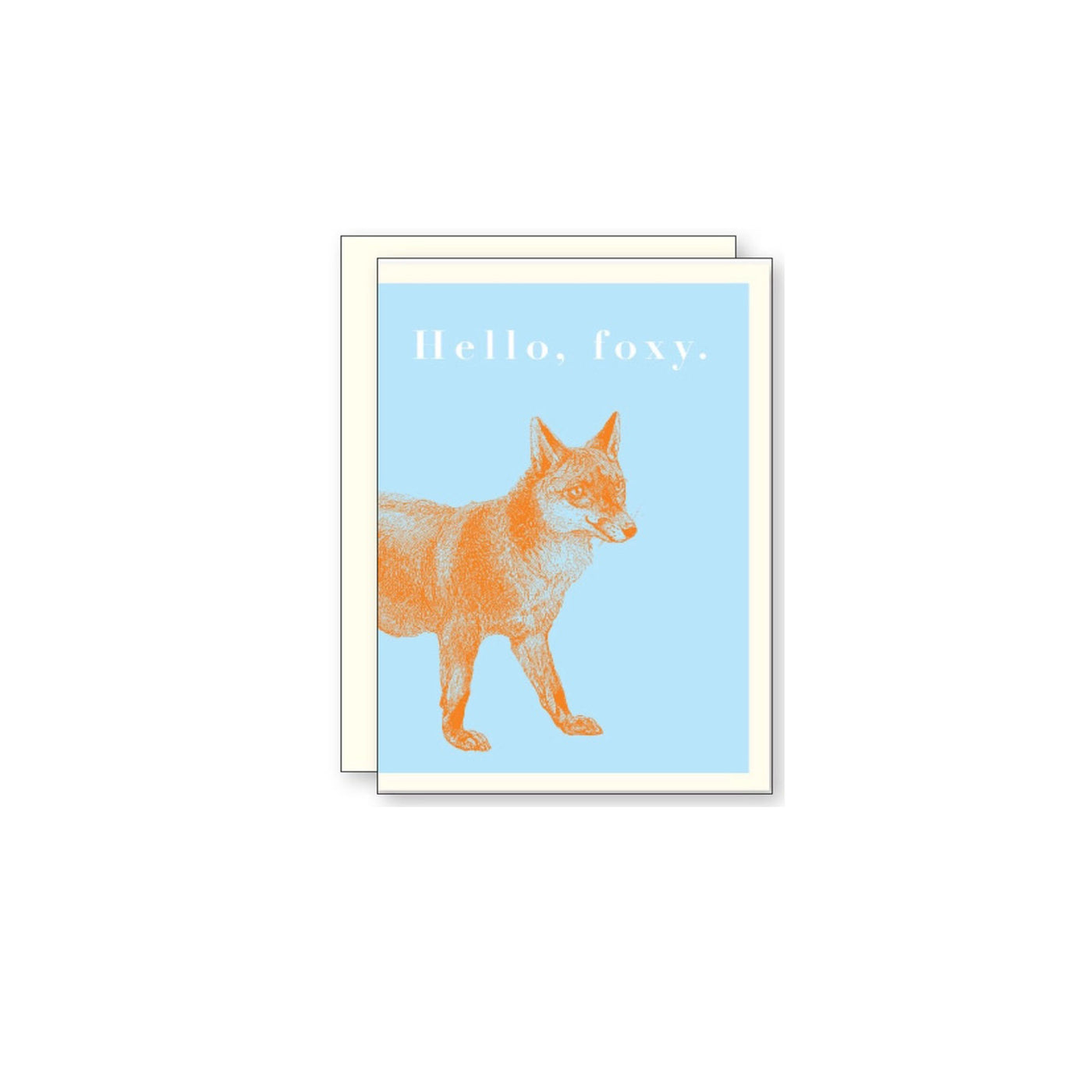 Hello Foxy Enclosure Card , J. Falkner, Cards- Julia Moss Designs