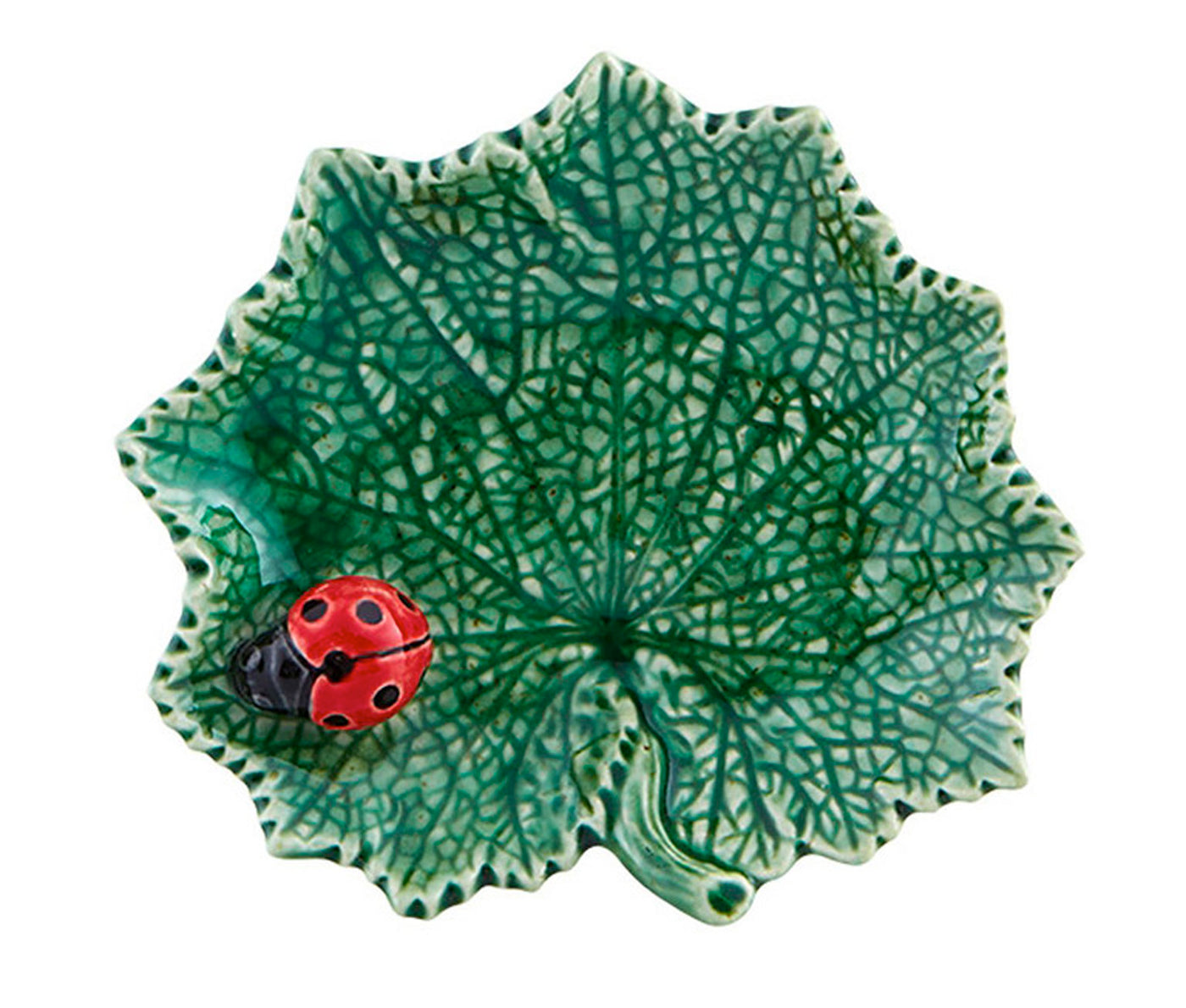 Ragwort Leaf With Ladybug