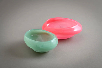 Candy Dish Pair in Mint and Pink