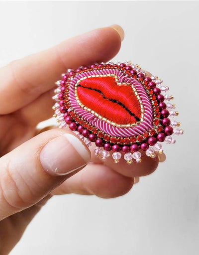 The Red Mouth Brooch