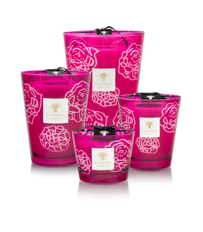 Collectible Roses Burgundy Scented Candles
